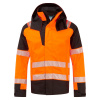 Portwest FR606 PW3 Modaflame Rain+ Hi-Vis Multi-Norm FR Nehorľavá reflexná zimná bunda oranžová/čierna S