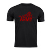 DRAGOWA krátke tričko spartan army RedNabis, čierna 160g/m2 - L