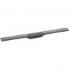 Hansgrohe RainDrain Flex Sprchový žľab 90 cm, na stenu, kartáčovaný čierny chróm 56052340