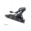 AKASA - USB 3.1 gén 1 typ C a 2x Typ A 2.0 záslepka (AK-CBUB53-40BK)