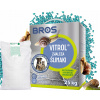 Granulovaná návnada BROS Vitrol GB na boj proti slimákom, 25 kg (Objavte BROS Vitrol GB, granulovanú návnadu na účinné odstraňovanie nahých a ulitníkových slimákov v domácich záhradách, na pozemkoch a