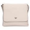 Dámska kožená crossbody kabelka Lagen Lotte - krémová