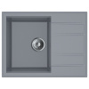 Miló Granitový drez Luxuria sivý 65 x 50 x 21,5 cm