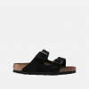 Birkenstock Čierne Regular šľapky Birkenstock Arizona SFB Suede Leather