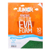 Dekoračná pena A4 EVA Glitter zelená samolepiaca 2.0 mm, sada 10 ks