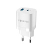 Rýchlonabíjačka do siete Forever TC-05 PD+USB GaN 33W biela (GSM115405)