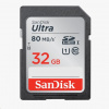 Karta SanDisk SDHC Ultra 32 GB (100 MB/s Class 10 UHS-I) SDSDUNR-032G-GN3IN