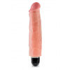 King Cock 7 palcov Vibr Stiffy Svetlý tón pleti