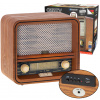 Drevená Radio Retro Bluetooth USB Analógový FM AM (Drevená Radio Retro Bluetooth USB Analógový FM AM)
