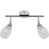 Candellux Rico stropné svietidlo 2x6 W chrómová-priehľadná 92-67579