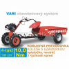 VARI MTVO XP 200 Malotraktor 4-takt a vozík vyklápací MTVO, motor VARI XP200 + prevodovka DSK 317, spojka 80mm / VARI