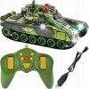 VEĽKÝ TANK NA DIAĽKOVÉ OVLÁDANIE S OVLÁDAČOM SVETLO RC ZVUK