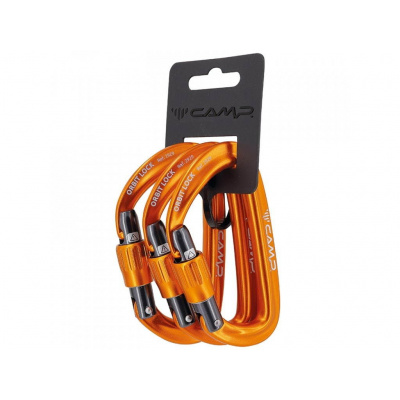 Set karabín Camp Orbit Lock 3 Pack Orange