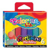 Colorino Kids farebná plastelína 6 farieb Glitter