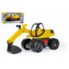 Bager žltočierny Giga Trucks plast 80cm v krabici 70x35x29cm