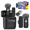 Kondenzátorový mikrofón GearPro Bezdrôtový kravatový mikrofón pre telefón USB C
