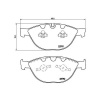 BREMBO Sada brzdových platničiek kotúčovej brzdy BREMBO P 06 047