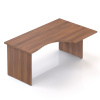 Lenza Ergonomický stôl Visio 160 x 100 cm, pravý, orech