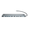 BASEUS ADAPTÉR HUB REDUKCIA 11V1 USB TYP C NA 2XHDMI 3XUSB VGA RJ45 PD (CATSX-G0G)
