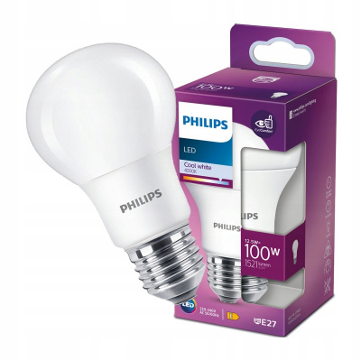 Žiarovka, žiarivka - LED žiarovka E27 A60 12,5W = 100 W 4000K Philips (LED žiarovka E27 A60 12,5W = 100 W 4000K Philips)