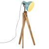Podlahová lampa 25 W šmuhovaná modrá 45x45x120 cm E27-ForU-371919