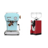 Ascaso Dream PID, Kid Blue + Eureka Mignon Bravo, CR ferrari red