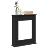 zahrada-XL Obloženie krbu čierne 75x20x87,5 cm kompozitné drevo 854581