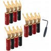 Audioquest SureGrip 100 spade gold (set 12 ks) - vidličky zlaté