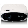 Lenco LPJ-900WH - Full HD projektor Jasný a ostrý s projekciou 250 lumenov, 510 cm - biely