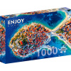 ENJOY Puzzle Letecký pohľad na Primošten, Chorvátsko 1000 dielikov