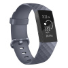 BStrap Silicone Diamond Small remienok na Fitbit Charge 3 / 4, dark gray SFI008C19