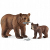 Schleich Medvědice Grizzly s mládětem