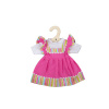 Bigjigs Toys Ružové šaty s pruhovaným lemovaním pre bábiku 28 cm Bigjigs Toys Ružové šaty s pruhovaným lemovaním pre bábiku 28 cm