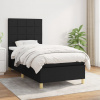 vidaXL Posteľný rám boxspring s matracom čierny 80x200 cm látka 3142291