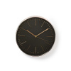 Hodiny analógové NEDIS BLACK / ROSE GOLD CLWA013PC30BK 30 cm