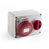 Interlocked socket 50/60 Hz IP67 surface
