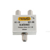 Slučovač Teroz 201X, 2 vstupy, F konektory, 40–862 MHz
