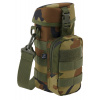 Brandit Molle na fľašu s kapsičkou II woodland