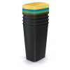 Prosperplast odpadkový kôš COMPACTA Q SET 4x45L