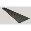 Dekoračný 3D lamelový panel 265x30x1,6 cm podklad MDF Diamantová Sivá lamela fólia Čierna 3D-CIER-DIAM