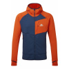 Pánska fleecová mikina MOUNTAIN EQUIPMENT Eclipse Hooded Jacket Medieval/Cardinal M