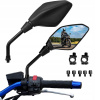 VEĽKÉ UNIVERZÁLNE ZRKADLÁ MOTOR SKÚTER QUAD ATV M8 M10 CARBON