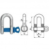 zámok reťaze M8 ZINOK, nosnosť 250kg, tvar A DIN 82101 [1 ks]