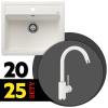 BLANCO SET 07-C 25 LEGRA 6 + MIDA biela