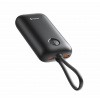 Swissten Voltbox powerbanka 10000 mAh, 35W, USB-C + Lightning káble, čierna