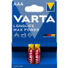 Varta Longlife Max Power AAA 2ks 4703101412