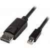 PremiumCord Mini DisplayPort - DisplayPort V1.2 přípojný kabel M/M 1m kport7-01