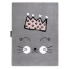 Dětský kusový koberec Petit Cat crown grey 140x190 cm
