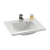 RAVAK CLASSIC 60 x 49cm umývadlo, s otvorom, s prepadom, liaty mramor, XJD01160000