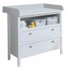 Tempo Kondela Komoda s prebaľovacím pultom 2S, biela, OLJE